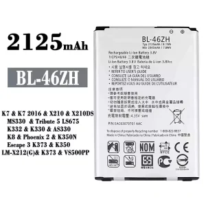 بطارية الهاتف الذكي BL-46ZH  ينطبق على LG K7 2016 / K8 / Phoenix 2