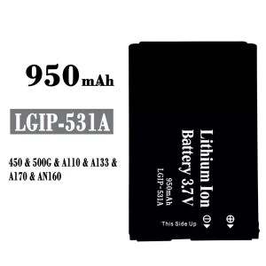 بطارية الهاتف الذكي LGIP-531A ينطبق على LG 450/500G/A110/A133/A170/AN160