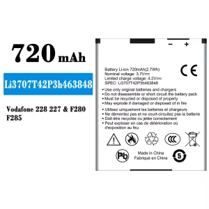 بطارية الهاتف الذكي Li3707T42P3h463848 ينطبق على ZTE Vodafone 228 227/F280/F285