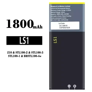 بطارية الهاتف الذكي BAT-47277-003  ينطبق على BlackBerry Z10/LS1