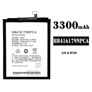 بطارية الهاتف الذكي HB416179NPCA  ينطبق على China Mobile A4S/M760