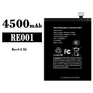 بطارية الهاتف الذكي RE001 ينطبق على T-Mobile Revvl 6 5G
