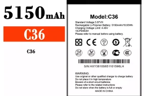 بطارية الهاتف الذكي  ينطبق على Oukitel C36