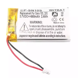 بطارية سماعة الرأس لـ Sena 10S,20S,Sena 30K SP46,Sena Tufftalk Lite,Sena 10S-01,Sena 20s-01,Sena 20s evo,Sena 30K-01D,802540