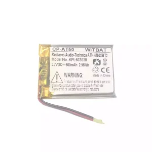 بطارية سماعة الرأس لـ Audio-Technica ATH-M50XBT2,ATHM50XBT,ATH-DSR9BT,ATH-DSR7BT,ATH-SR6BT,ATH-SR5BT,SR5BTBK,SR5BTWH,ATH-AR3BT