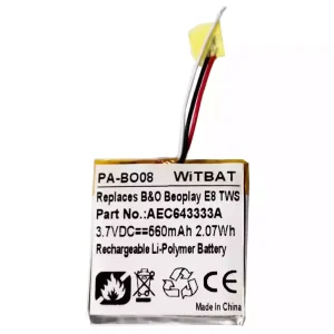 بطارية سماعة الرأس لـ B&O B'eoplay E8, Be'oplay E8 TWS Case,AEC643333A